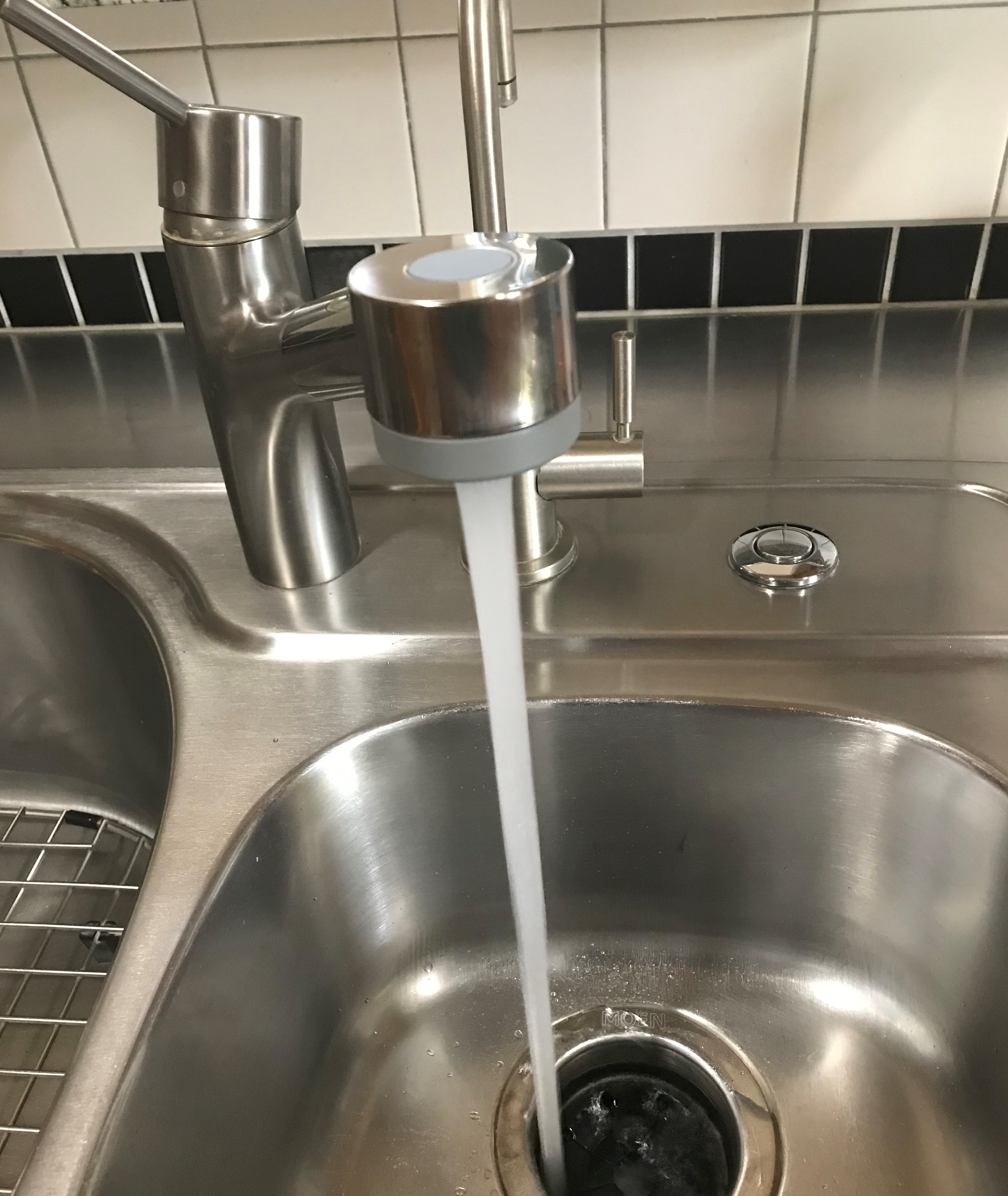 Drinking water from faucet